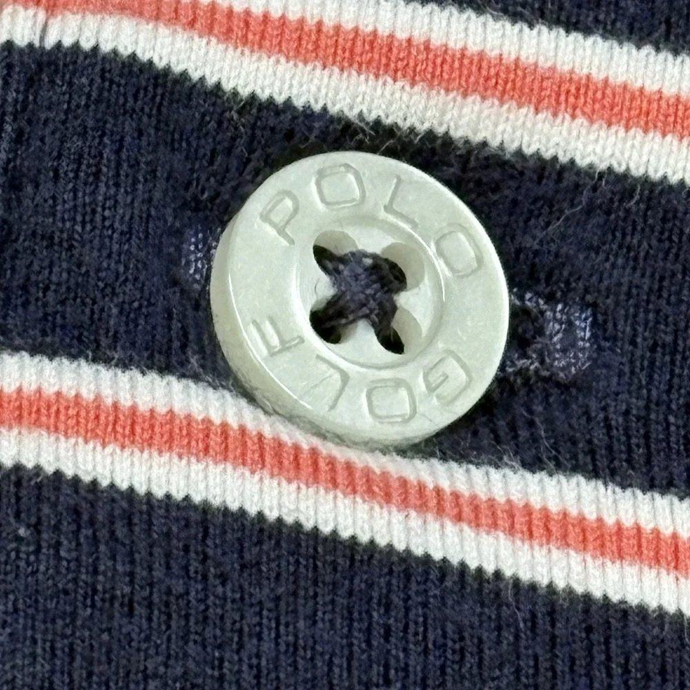 Polo Golf Shirt Ralph Lauren Stretch Lisle Mens XL Striped Pony Logo Performance